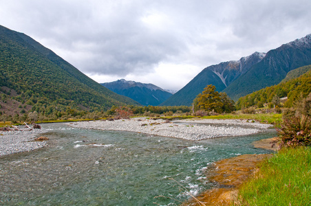 下午高峰冰川河