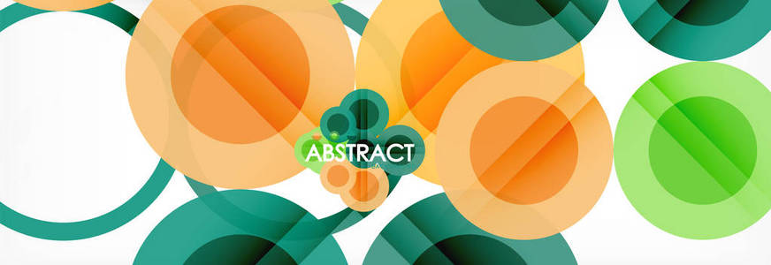 重叠圆圈设计背景图片