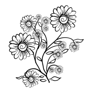 花卉图案作为背景设计