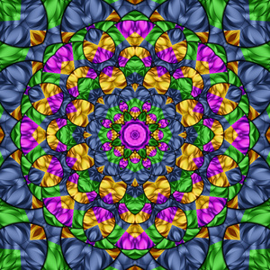 彩色万花筒图片