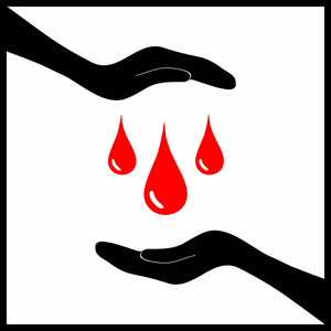 一滴血在 hand1照片