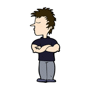 个漫画卡通人拒绝听相似素材图片