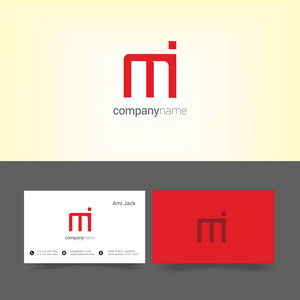 设计的联合字母 Mi