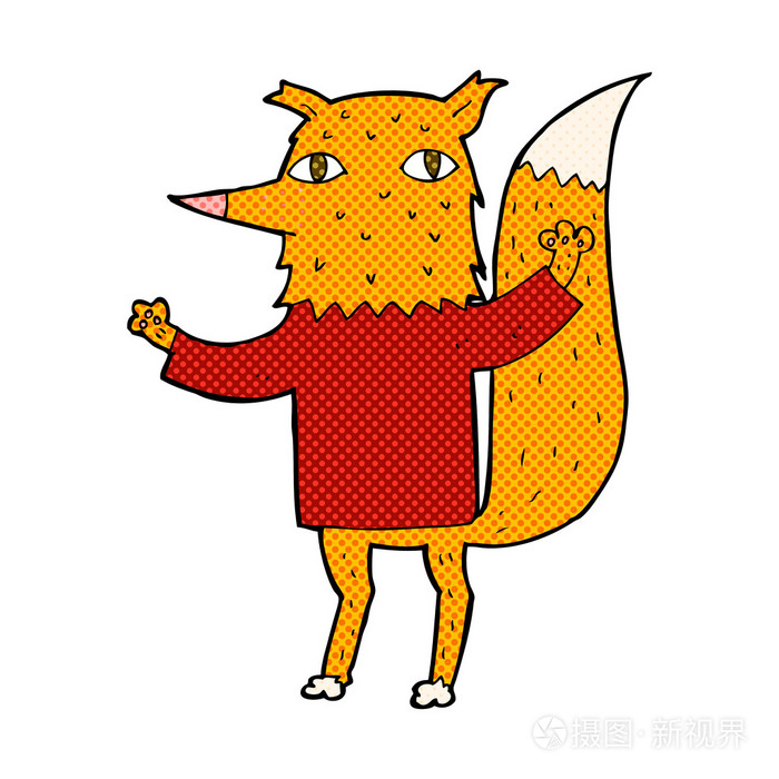 漫画卡通狐狸