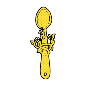 画勺子图片-画勺子素材-画勺子插画-摄图新视界