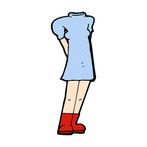 漫画卡通女性身体 (添加照片或混合和匹配漫画汽车照片