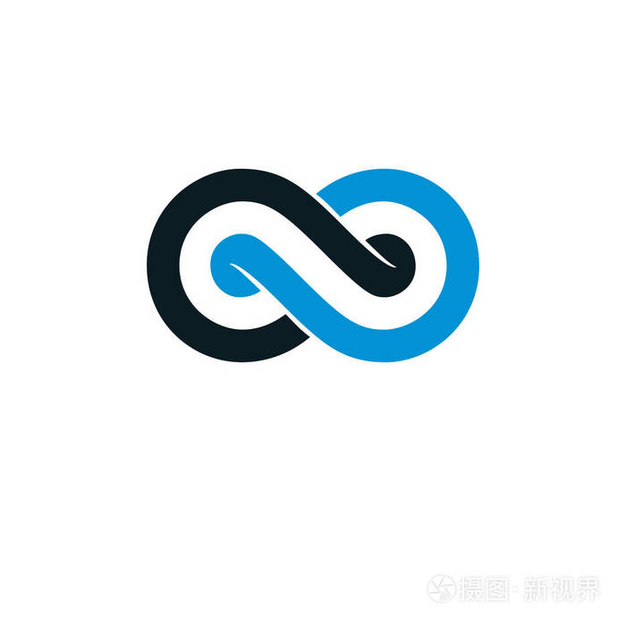无休止的无限循环概念标志插画-正版商用图片0booju-摄图新视界