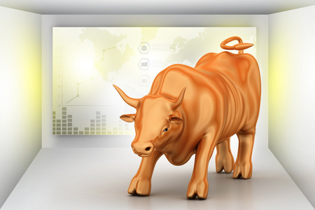 投资金融符号与公牛