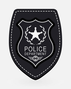 矢量图标象征旧背景矢量图标警徽图标.