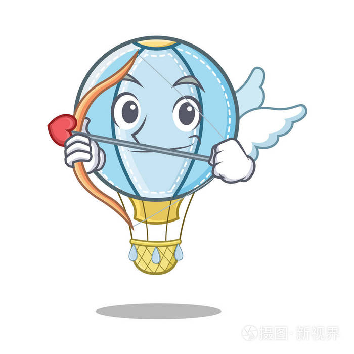 丘比特空气气球字符卡通