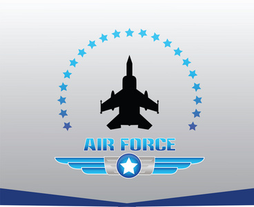 空军特技队矢量降落伞卡美国空军军衔徽章交付服务的概念建筑师工程师