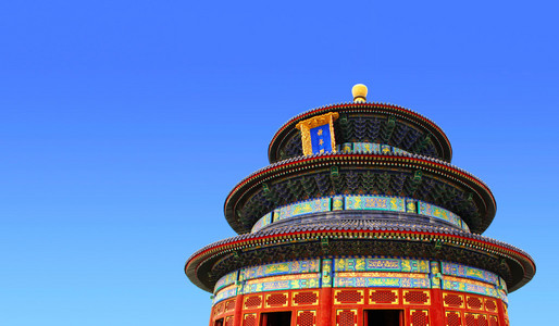 在北京，中国天堂的寺庙
