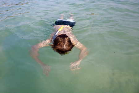 老游泳面具图片