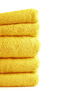 黄色浴巾