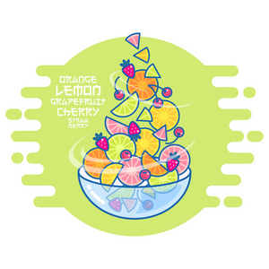 水果沙拉碗图片