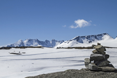 在 Sognefjell 上