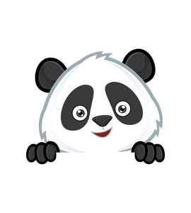 熊猫控股和一个空白的招牌回头看照片