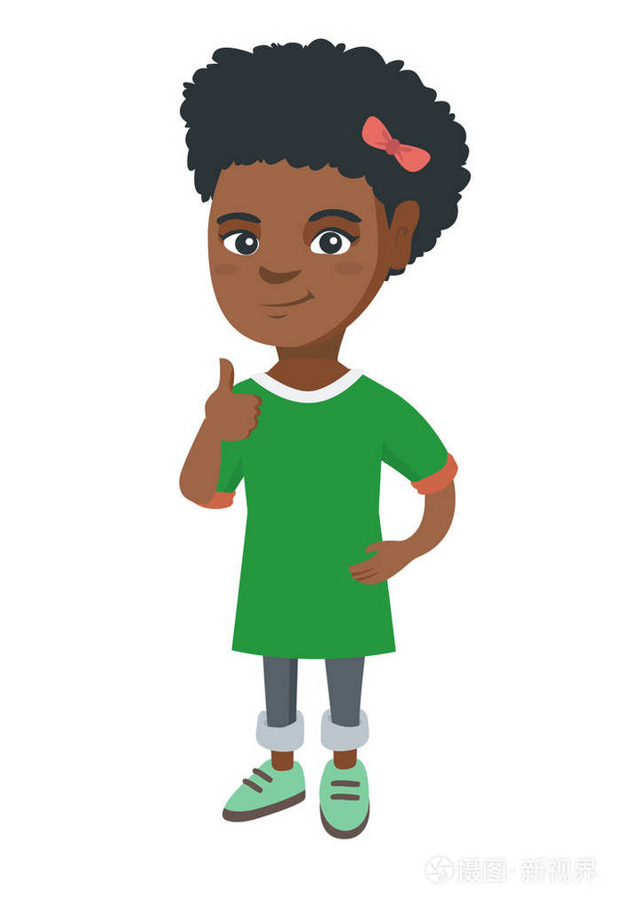 非洲裔美国人放弃拇指的小女孩