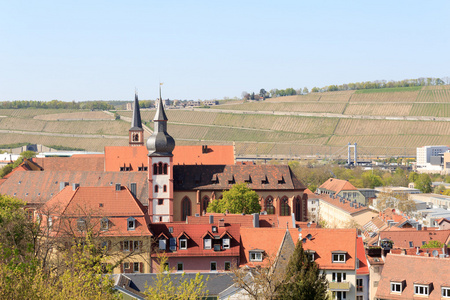 在维尔茨堡，巴伐利亚，德国 Deutschhauskirche