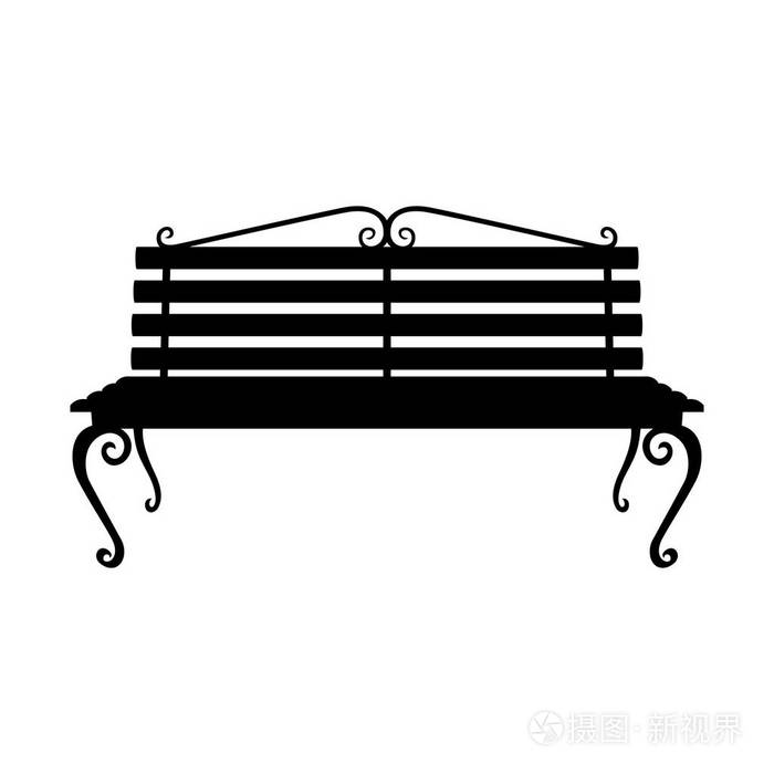 公园的长椅上树荫下图片