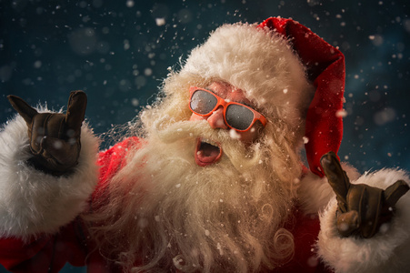 墨镜大头戴着墨镜的圣诞老人照片