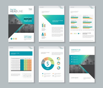 公司配置文件 年度报告 小册子 传单模板设计