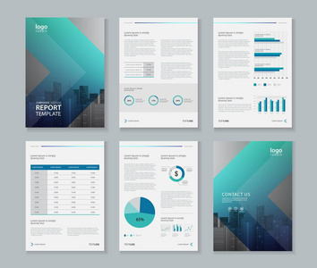 公司配置文件 年度报告 小册子 传单模板设计