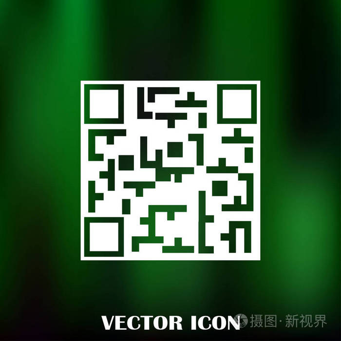 智能手机的 qr 码金属框架的文本