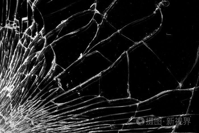 在黑色背景上的白线