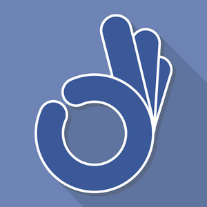 抽象的 ok 手势照片