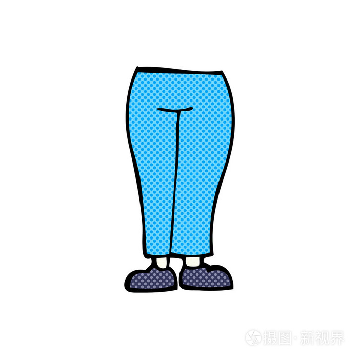 漫画卡通腿