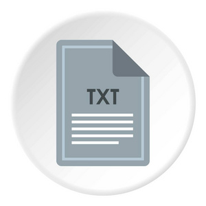 文件 Txt 图标圆