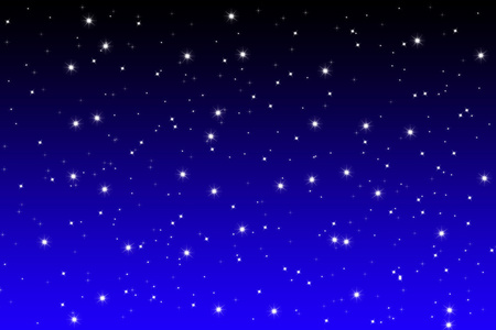星空背景满月和星空在蓝色闪亮星空灯您设计的的星空背景日落之后, 五