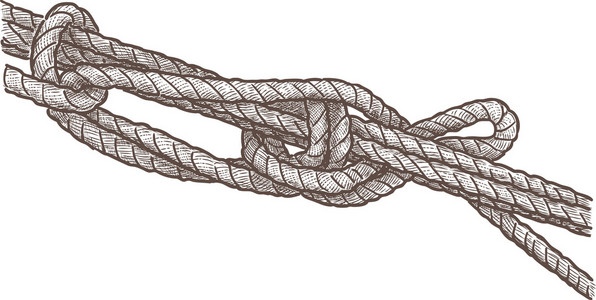 装饰赛马场复古海报绳子打结人与自杀的想法矢量插图轮廓素描手绘