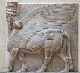 巴比伦古代巴比伦和亚述雕塑从美索不达米亚照片