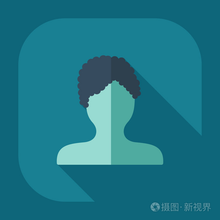 扁丝的现代化设计与影子人剪影创意发型