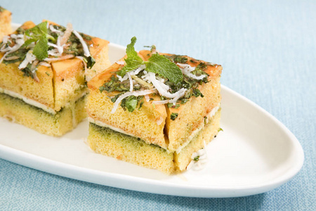 印度食品 Dhokla 与老板