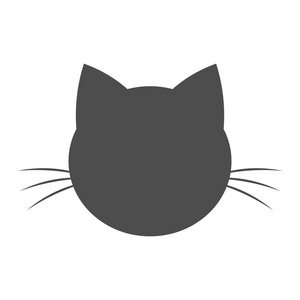 猫形状猫头形状图标照片
