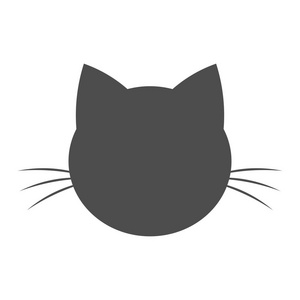 猫形状猫头形状图标照片