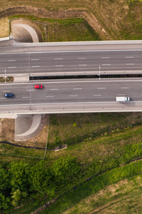 鸟瞰的公路