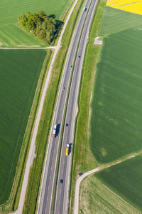 鸟瞰的公路