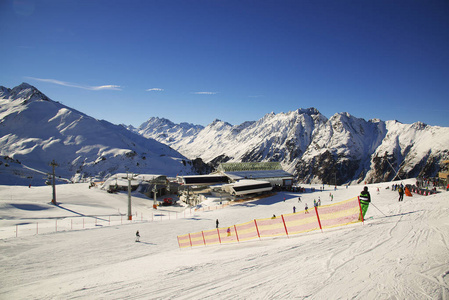 胡志明市的奥地利滑雪胜地的全景