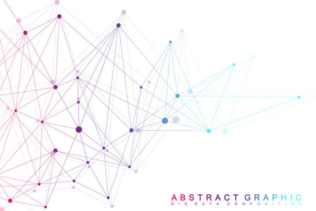 复杂结构的矢量背景 连接医学和医疗的宏观视角