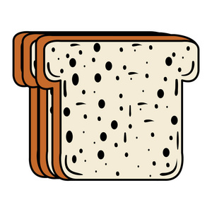 美味烤面包面包图标