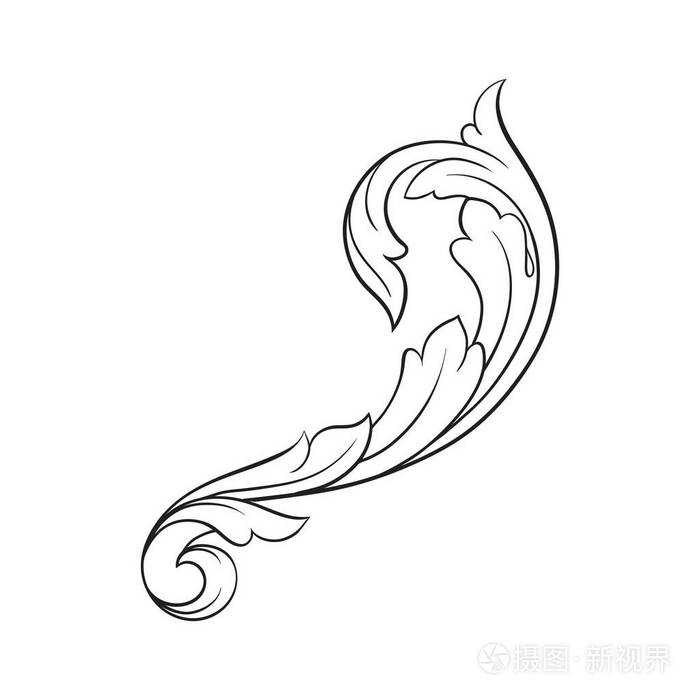 古典的巴洛克式 orament