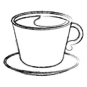 咖啡杯子孤立的图标