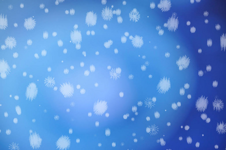冬季圣诞平原简单蓝色背景与 desi 雪