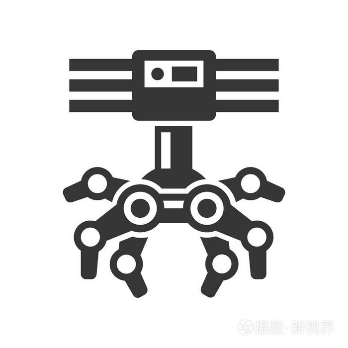 机器人的爪机图标矢量
