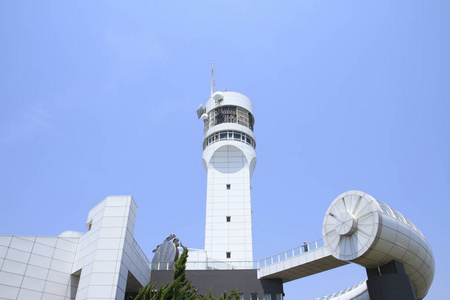 在日本神奈川县横滨港标志塔