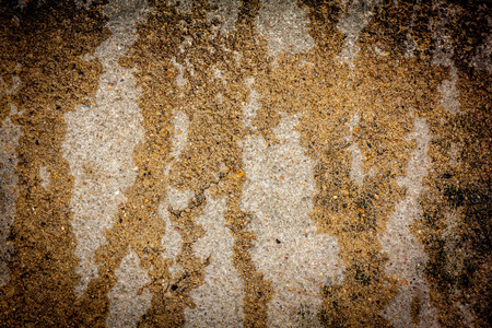 背景和纹理的水泥地板，与水的痕迹